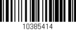 Código de barras (EAN, GTIN, SKU, ISBN): '10385414'