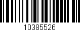 Código de barras (EAN, GTIN, SKU, ISBN): '10385526'
