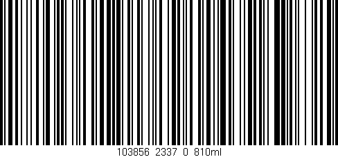 Código de barras (EAN, GTIN, SKU, ISBN): '103856_2337_0_810ml'