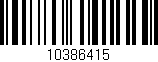 Código de barras (EAN, GTIN, SKU, ISBN): '10386415'