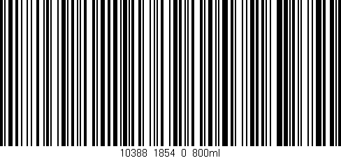Código de barras (EAN, GTIN, SKU, ISBN): '10388_1854_0_800ml'