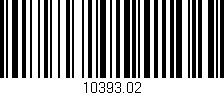 Código de barras (EAN, GTIN, SKU, ISBN): '10393.02'