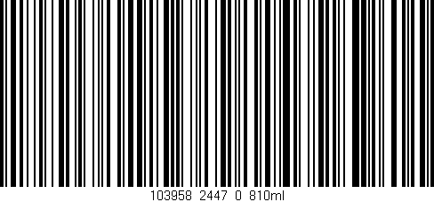 Código de barras (EAN, GTIN, SKU, ISBN): '103958_2447_0_810ml'