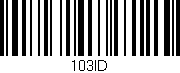 Código de barras (EAN, GTIN, SKU, ISBN): '103ID'