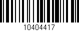Código de barras (EAN, GTIN, SKU, ISBN): '10404417'