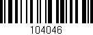 Código de barras (EAN, GTIN, SKU, ISBN): '104046'