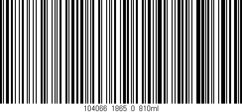 Código de barras (EAN, GTIN, SKU, ISBN): '104066_1865_0_810ml'