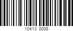 Código de barras (EAN, GTIN, SKU, ISBN): '10413/0008'