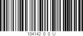 Código de barras (EAN, GTIN, SKU, ISBN): '104142_0_0_U'