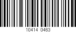 Código de barras (EAN, GTIN, SKU, ISBN): '10414/0463'