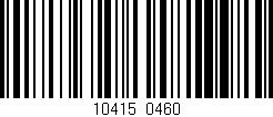 Código de barras (EAN, GTIN, SKU, ISBN): '10415/0460'