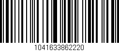 Código de barras (EAN, GTIN, SKU, ISBN): '1041633862220'