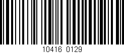 Código de barras (EAN, GTIN, SKU, ISBN): '10416/0129'