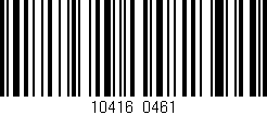 Código de barras (EAN, GTIN, SKU, ISBN): '10416/0461'
