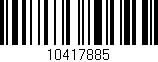 Código de barras (EAN, GTIN, SKU, ISBN): '10417885'