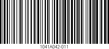 Código de barras (EAN, GTIN, SKU, ISBN): '1041A042-011'