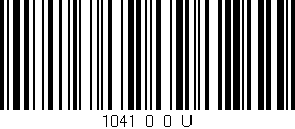 Código de barras (EAN, GTIN, SKU, ISBN): '1041_0_0_U'