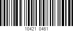 Código de barras (EAN, GTIN, SKU, ISBN): '10421/0461'