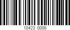 Código de barras (EAN, GTIN, SKU, ISBN): '10423/0008'