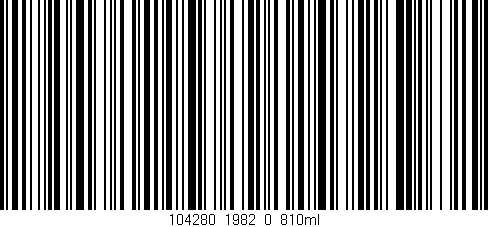 Código de barras (EAN, GTIN, SKU, ISBN): '104280_1982_0_810ml'