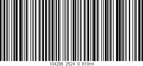 Código de barras (EAN, GTIN, SKU, ISBN): '104286_2524_0_810ml'