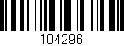 Código de barras (EAN, GTIN, SKU, ISBN): '104296'