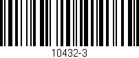 Código de barras (EAN, GTIN, SKU, ISBN): '10432-3'