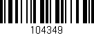 Código de barras (EAN, GTIN, SKU, ISBN): '104349'