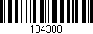 Código de barras (EAN, GTIN, SKU, ISBN): '104380'