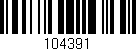 Código de barras (EAN, GTIN, SKU, ISBN): '104391'