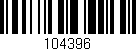Código de barras (EAN, GTIN, SKU, ISBN): '104396'