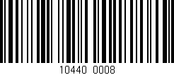 Código de barras (EAN, GTIN, SKU, ISBN): '10440/0008'
