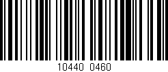 Código de barras (EAN, GTIN, SKU, ISBN): '10440/0460'