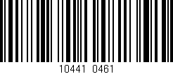 Código de barras (EAN, GTIN, SKU, ISBN): '10441/0461'