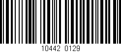 Código de barras (EAN, GTIN, SKU, ISBN): '10442/0129'