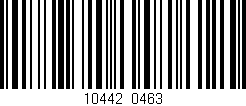 Código de barras (EAN, GTIN, SKU, ISBN): '10442/0463'
