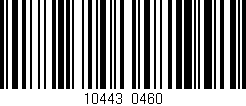 Código de barras (EAN, GTIN, SKU, ISBN): '10443/0460'