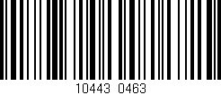 Código de barras (EAN, GTIN, SKU, ISBN): '10443/0463'