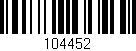 Código de barras (EAN, GTIN, SKU, ISBN): '104452'