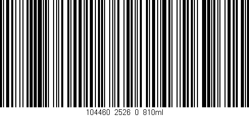 Código de barras (EAN, GTIN, SKU, ISBN): '104460_2526_0_810ml'