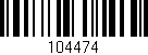 Código de barras (EAN, GTIN, SKU, ISBN): '104474'