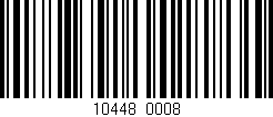 Código de barras (EAN, GTIN, SKU, ISBN): '10448/0008'