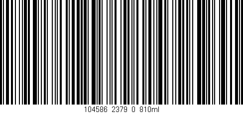 Código de barras (EAN, GTIN, SKU, ISBN): '104586_2379_0_810ml'