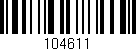 Código de barras (EAN, GTIN, SKU, ISBN): '104611'