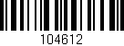 Código de barras (EAN, GTIN, SKU, ISBN): '104612'