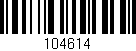 Código de barras (EAN, GTIN, SKU, ISBN): '104614'