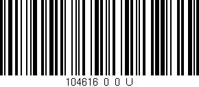 Código de barras (EAN, GTIN, SKU, ISBN): '104616_0_0_U'