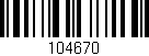 Código de barras (EAN, GTIN, SKU, ISBN): '104670'