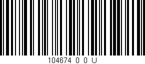 Código de barras (EAN, GTIN, SKU, ISBN): '104674_0_0_U'