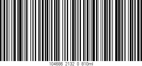 Código de barras (EAN, GTIN, SKU, ISBN): '104686_2132_0_810ml'